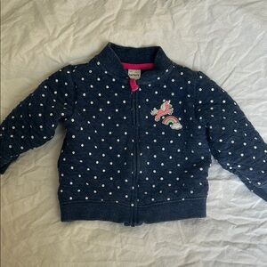 Carter's Navy Polka Dot Kids Jacket
